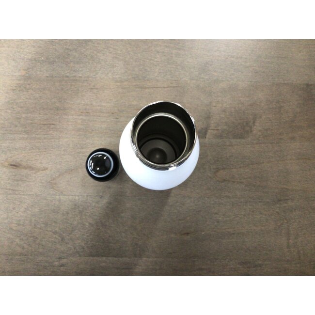 16 OZ White Stainless Insulated Water Bottle