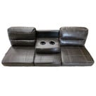 72" RV Jackknife Sofa With Light Up Cupholder - Brown