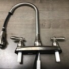 Kitchen Faucet with Spray Head Brushed Nickel Finish
