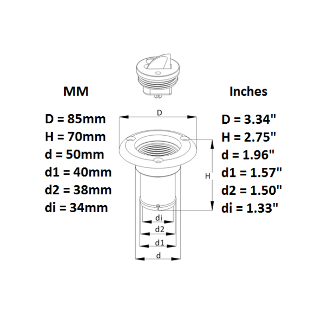 Water Fill-up Cap SFCW1-01