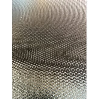 .030" Black Small Diamond Plate 4'x8' Aluminum Sheet w/ PVC Film