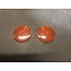 Bargman 74-68-020 Class A 3-3/16" Round Amber Reflector with Center Mounting Hole - 2 Pack