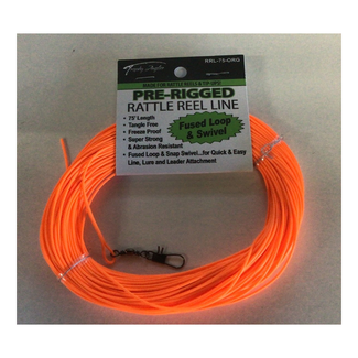75’ Orange Rattle Reel Line