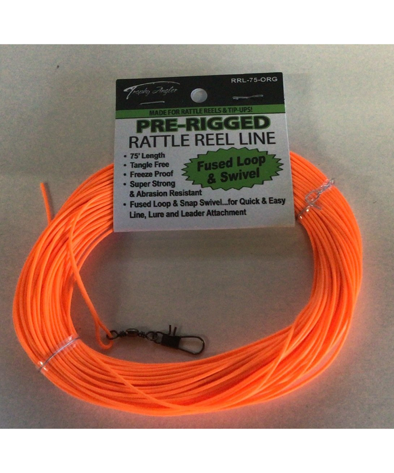 75’ Orange Rattle Reel Line