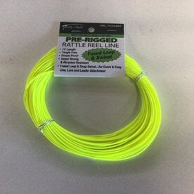 75’ Yellow Rattle Reel Line