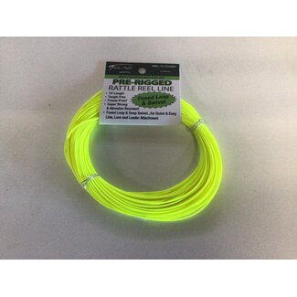75’ Yellow Rattle Reel Line