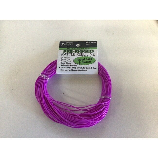 75’ Purple Rattle Reel Line