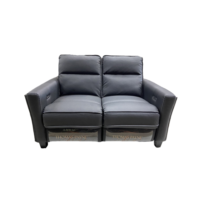 58" Kolva Black RV Power Recliner Loveseat