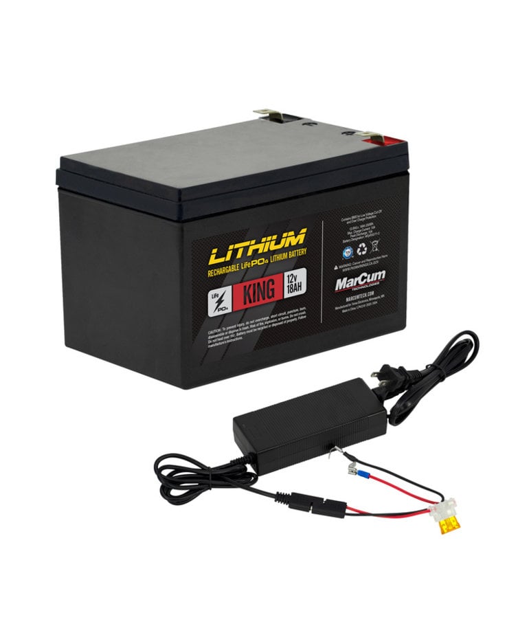 MarCum King 12V 18AH  Battery w/Charger