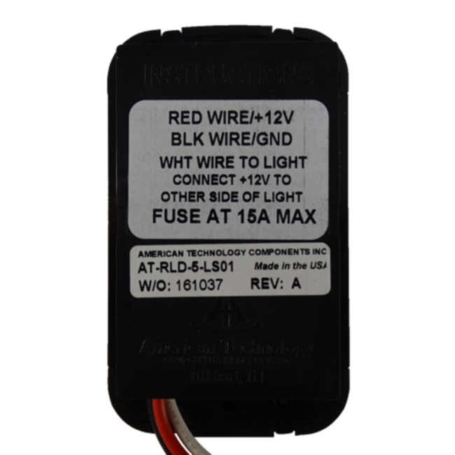 12V Black Dimmer Switch LED Compatible - AT-RLD-5-LS01