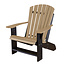 Heritage Adirondack Chair - Weathered Wood with Black Frame