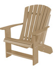 Heritage Adirondack Chair Weathered Wood