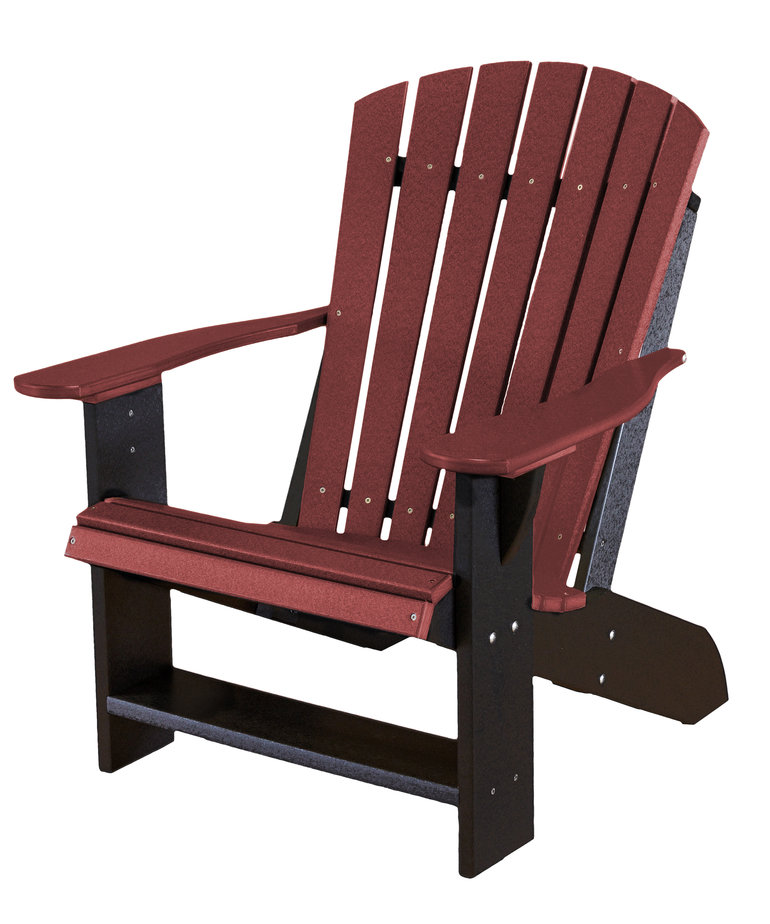 Heritage Adirondack Chair Black Frame Cherrywood