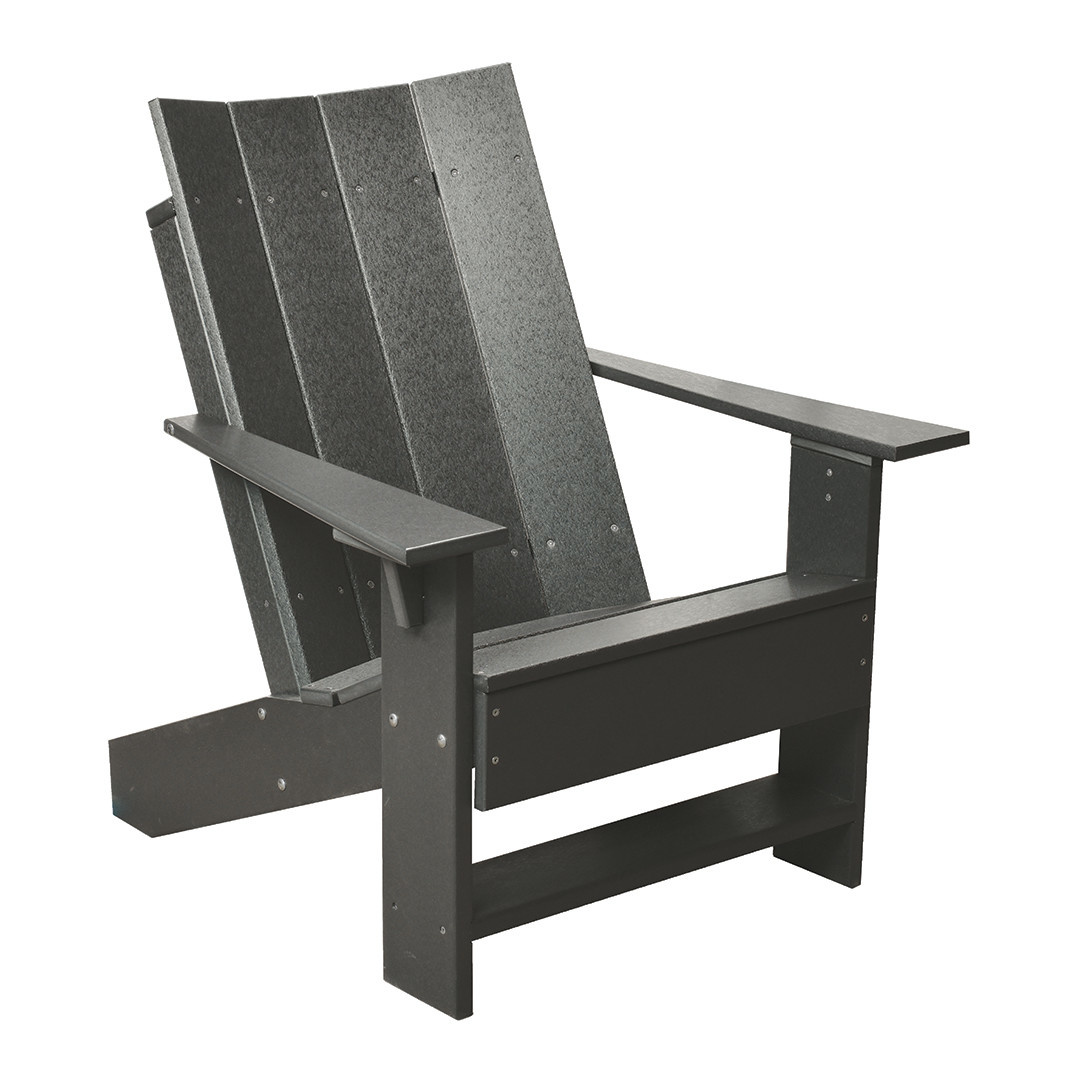Contemporary Adirondack Chair Dark Gray 