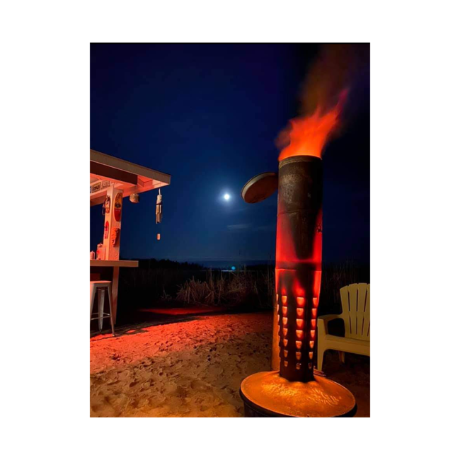 Tall Smudge Pot Patina