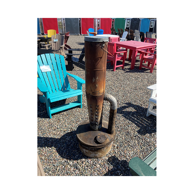 Tall Smudge Pot Patina