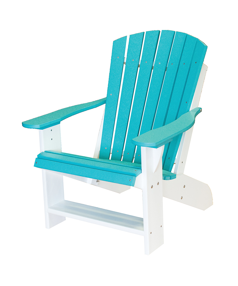 Heritage Adirondack Chair White/Aruba Pleasure Land RV Surplus Store