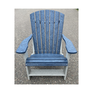Heritage Adirondack Chair - Patriot Blue with Light Gray