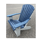 Heritage Adirondack Chair - Patriot Blue with Light Gray
