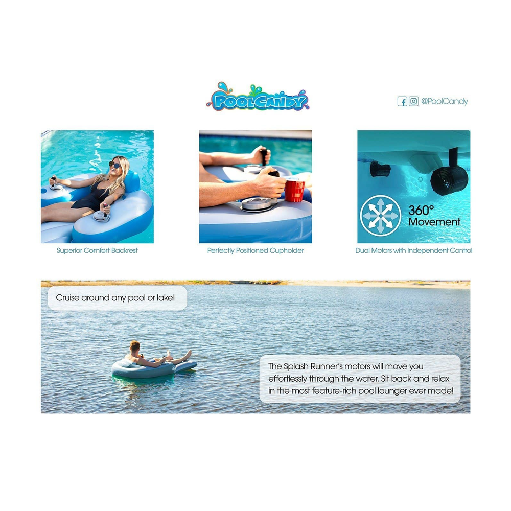 Splash Runner Motorized Pool Lounger