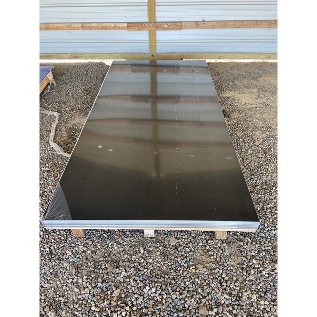 .040 Matte White & Black Siding  Aluminum - 4'x8' Sheet