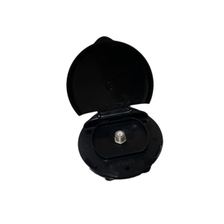 Black Coax Mini TV Inlet