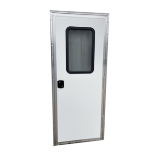 72"X28" White Fiberglass Square Top Entrance Door