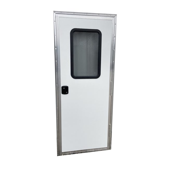 72"X28" White Fiberglass Square Top Entrance Door