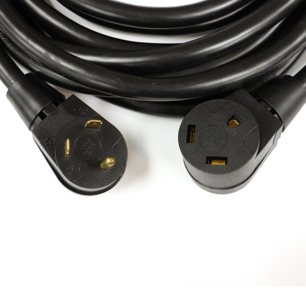 25’ Black 10/3 30 Amp RV Extension Cord