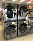 LG 27 in. Black Steel WashTower Laundry Center with 4.5 cu. ft. Front Load Washer and 7.4 cu. ft. Electric Dryer