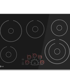 LG 30 in. Radiant Smooth Surface Electric Cooktop in Black with 5 Elements and SmoothTouch Controls
