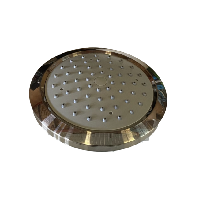 6" Brushed Nickel Rainfall Shower Head with Arm and Flange