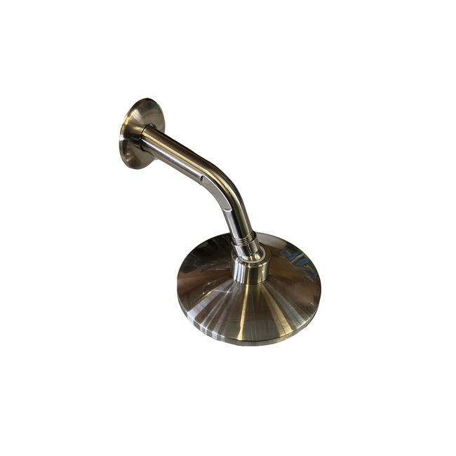 6" Brushed Nickel Rainfall Shower Head with Arm and Flange