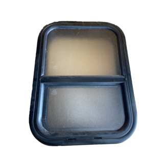 16”x22” Black Frosted Glass Window V000505317