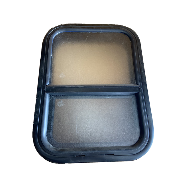 16”x22” Black Frosted Glass Window V000505317