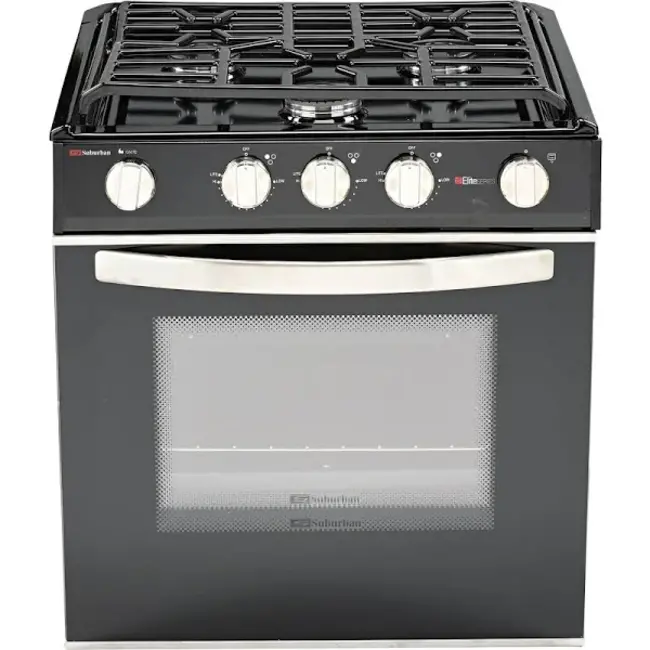 Suburban 17" 3 Burner Glasstop Range with Oven  337993-01-01A