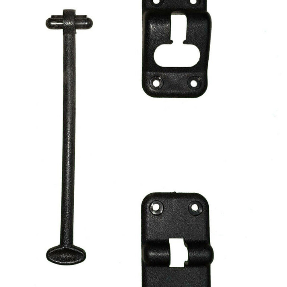 6" Black Door Holder Kit