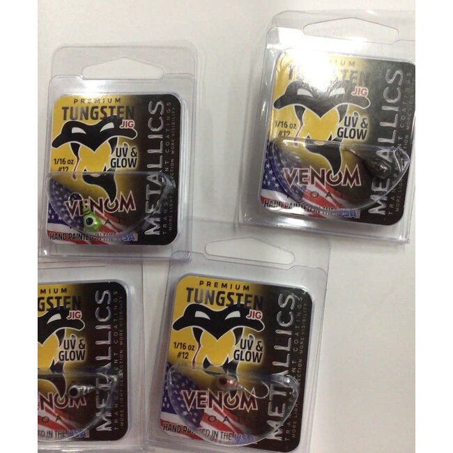 Venom Tungsten Ice Jigs