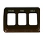 Bezel Triple Switch Cover Brown