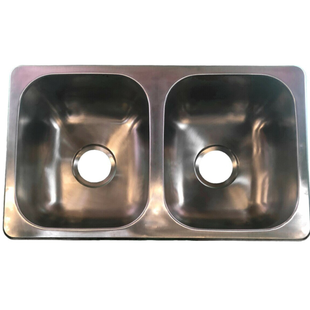 16X27 Stainless Steel Double Sink