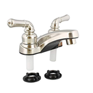 4" Lavatory Faucet Brushed Nickel with Teapot Handles