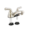 4" Lavatory Faucet Brushed Nickel with Teapot Handles