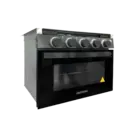 Way Interglobal Greystone 17'' Black Oven/Range Combo with Glow Knobs