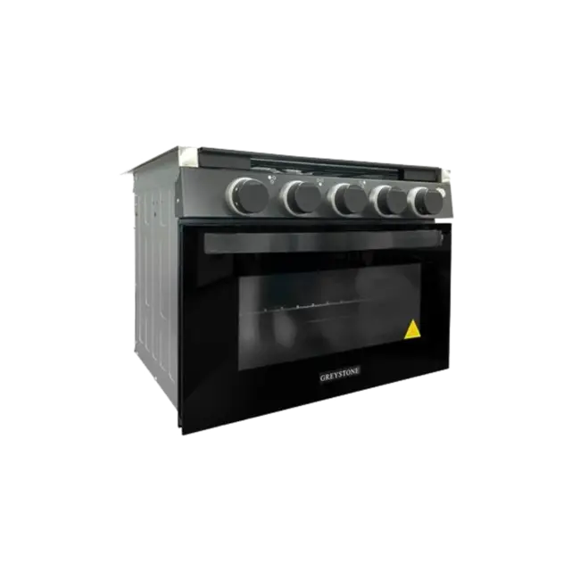 Greystone 17'' Black Oven/Range Combo with Oven Light