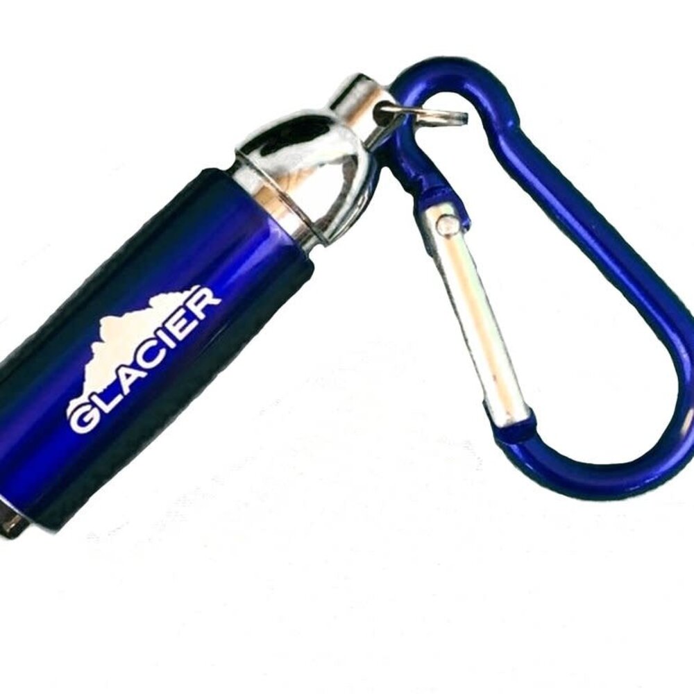 Blue Carabiner with LED Light