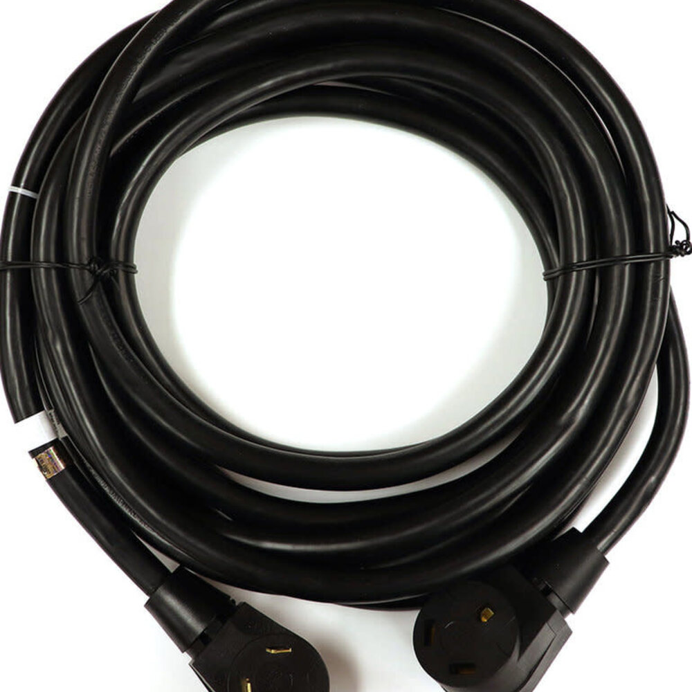25’ Black 10/3 30 Amp RV Extension Cord