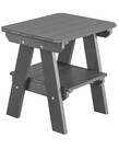 Two Tier End Table - Dark Gray