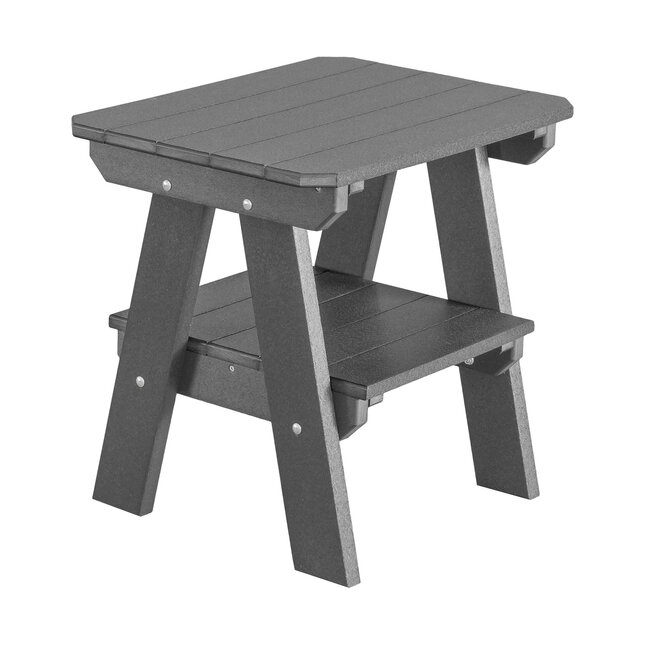 Two Tier End Table - Dark Gray