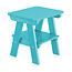 Two Tier End Table - Aruba Blue