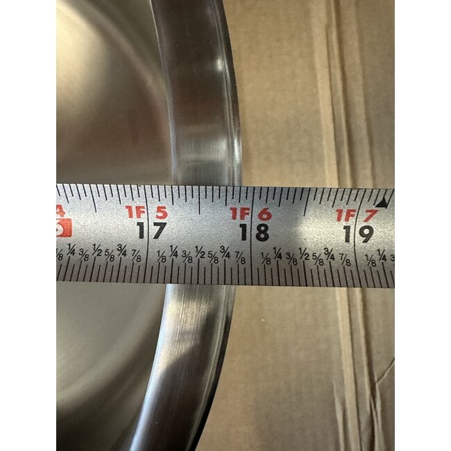 17.5” Round Stainless Steel Sink
